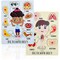 2 Pack Educational Wood Peg Anatomy Puzzle Toys for Kids Game, Human Body Parts